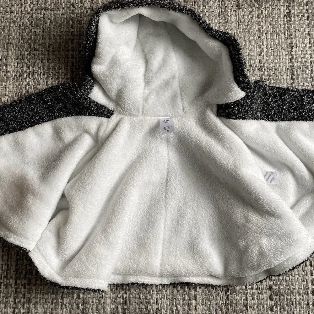 Carters Baby Girls 6M Hooded Poncho Faux Fur Lined NWT shawl cape coat outerwear